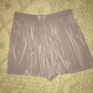 BCBG silk pleated shorts